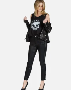 Lauren Moshi Crystal Royal Skull Scoop Neck Muscle Tank | Kel By *Women Tanks