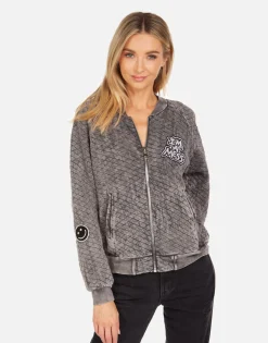 Lauren Moshi Crystal Tiger Peace Bomber Jacket | Sherine X By *Women Jackets