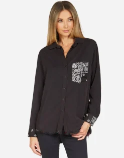 Lauren Moshi Cynthia Bandana Lip*Women Long Sleeve