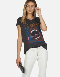 Lauren Moshi Def Leppard Love Bites Vintage Band Tee By *Women Short Sleeve