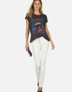 Lauren Moshi Def Leppard Love Bites Vintage Band Tee By *Women Short Sleeve