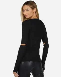 Lauren Moshi Def Leppard Pyromania Fitted Thermal | Amora By *Women Long Sleeve