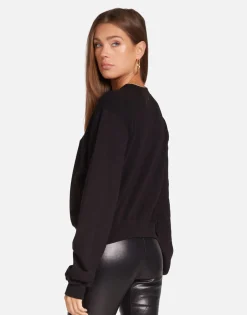 Lauren Moshi Designer Bear Crop Pullover In | Spalding By *Women Long Sleeve