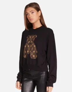 Lauren Moshi Designer Bear Crop Pullover In | Spalding By *Women Long Sleeve