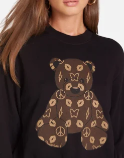 Lauren Moshi Designer Bear Crop Pullover In | Spalding By *Women Long Sleeve