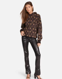 Lauren Moshi Designer Bear Hoodie In Brown | Trina By *Women Hoodies