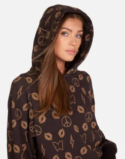 Lauren Moshi Designer Bear Hoodie In Brown | Trina By *Women Hoodies