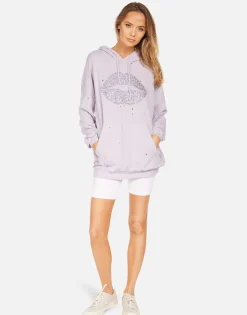 Lauren Moshi Desiree X Crystal Sprinkle Lip*Women Hoodies
