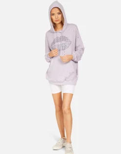 Lauren Moshi Desiree X Crystal Sprinkle Lip*Women Hoodies