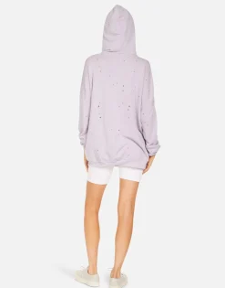 Lauren Moshi Desiree X Crystal Sprinkle Lip*Women Hoodies