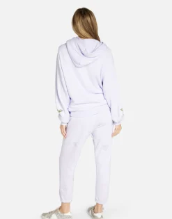 Lauren Moshi Diamond Happyface Hoodie In Lt Purple | Trina By *Women Hoodies