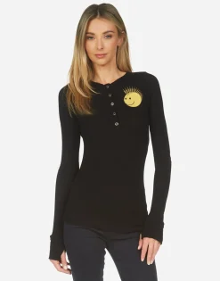 Lauren Moshi Diem Punk Happy Eye*Women Long Sleeve