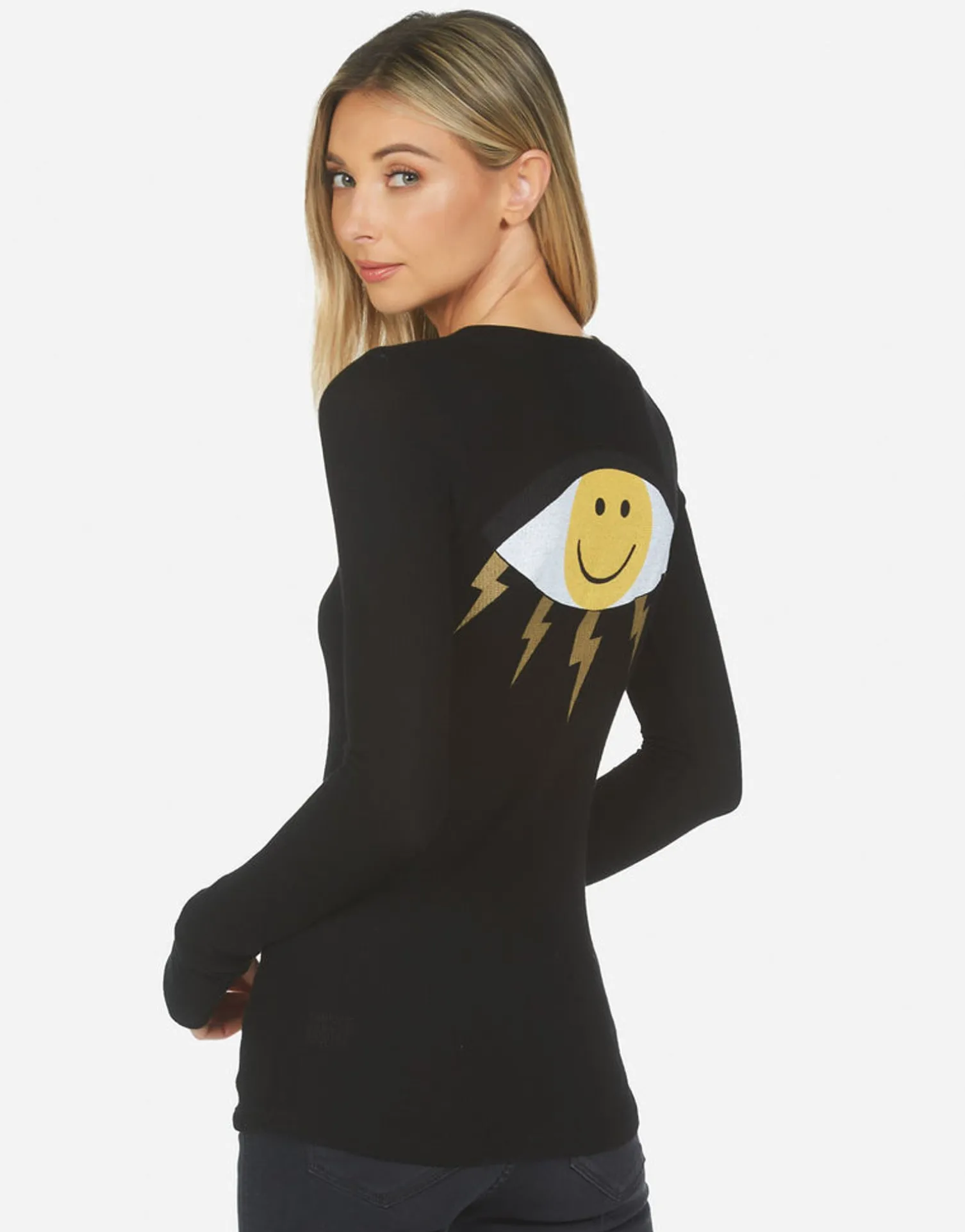 Lauren Moshi Diem Punk Happy Eye*Women Long Sleeve