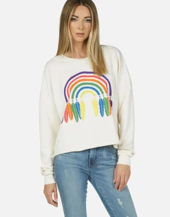 Lauren Moshi Dream Rainbow L/S Crop Pullover | Lee By *Women Long Sleeve