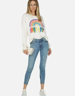 Lauren Moshi Dream Rainbow L/S Crop Pullover | Lee By *Women Long Sleeve
