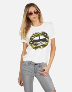 Lauren Moshi Edda Camo Lip*Women Short Sleeve