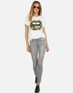 Lauren Moshi Edda Camo Lip*Women Short Sleeve
