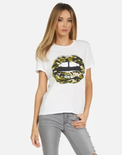Lauren Moshi Edda Camo Lip*Women Short Sleeve