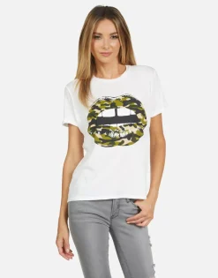 Lauren Moshi Edda Camo Lip*Women Short Sleeve
