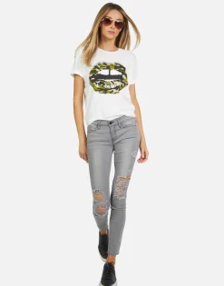 Lauren Moshi Edda Camo Lip*Women Short Sleeve