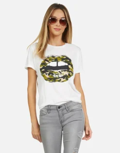 Lauren Moshi Edda Camo Lip*Women Short Sleeve