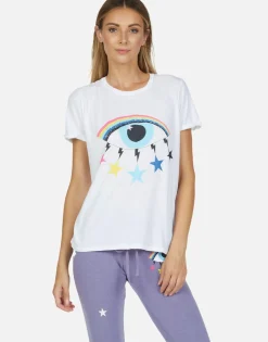Lauren Moshi Edda Cosmic Rainbow Eye S/S Tee | Edda By *Women Short Sleeve