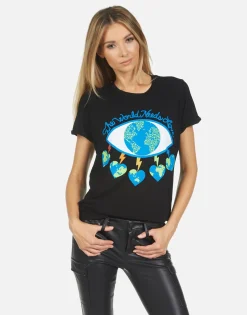 Lauren Moshi Edda World Eye Love*Women Short Sleeve