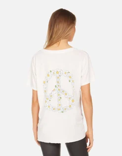 Lauren Moshi Elara Happy Daisy Peace*Women Short Sleeve