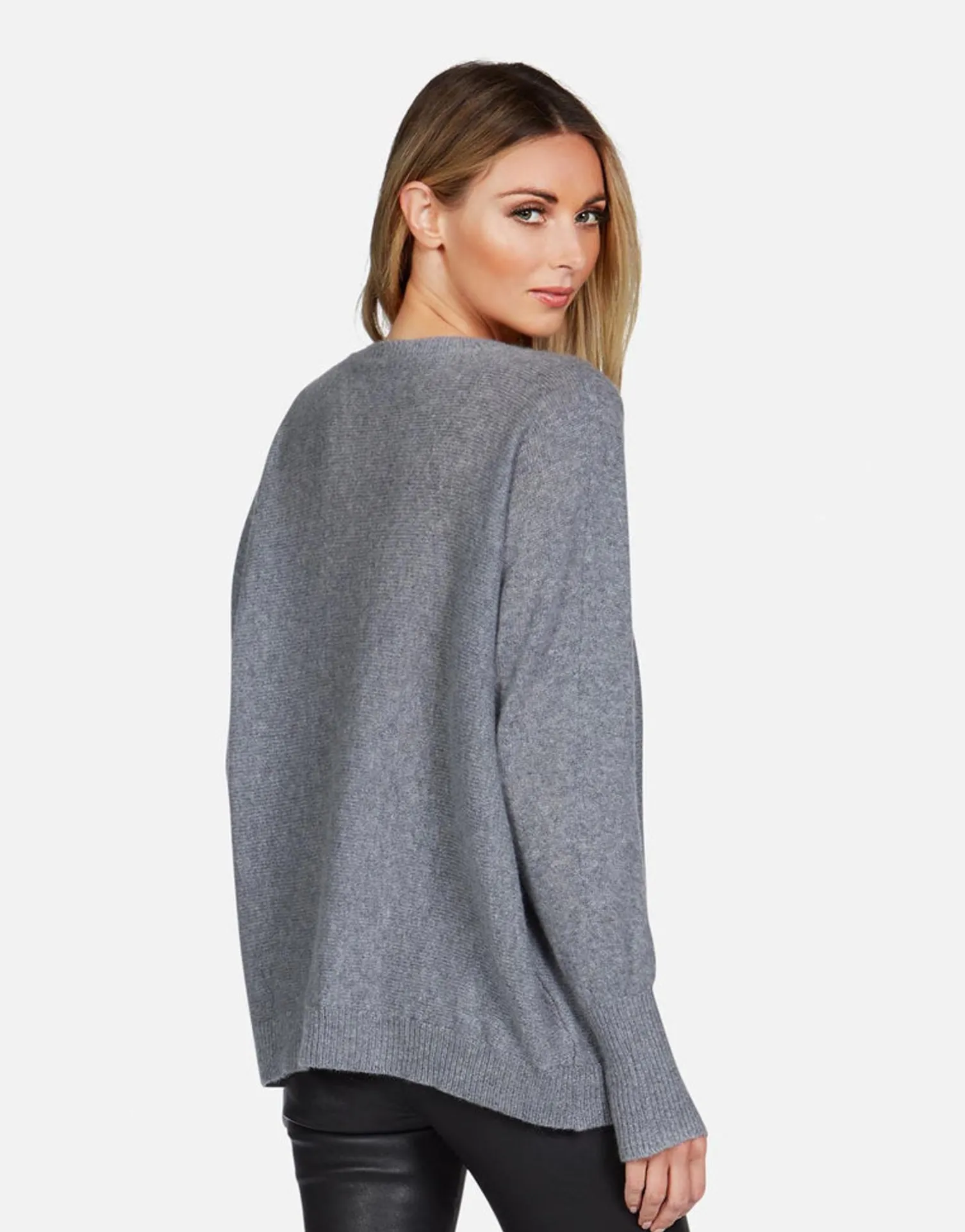 Lauren Moshi Electric Evil Eye Draped Cashmere Sweater | Ladona By *Women Sweaters & Knits