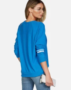 Lauren Moshi Electric Evil Eye L/S Raglan Pullover | Everly By *Women Long Sleeve