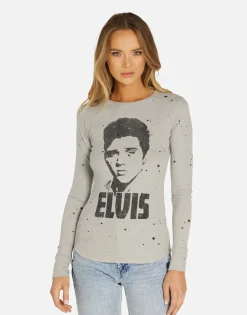 Lauren Moshi Elvis Presley Fitted Top In | Kaylee By *Women Long Sleeve