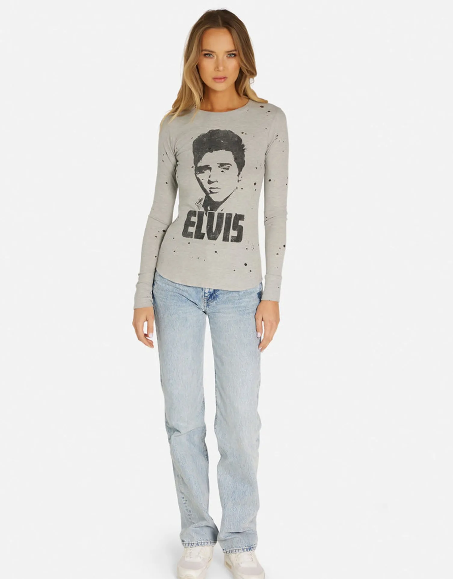 Lauren Moshi Elvis Presley Fitted Top In | Kaylee By *Women Long Sleeve