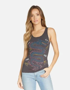 Lauren Moshi Esmerelda Vintage Dragon*Women Tanks