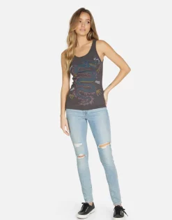 Lauren Moshi Esmerelda Vintage Dragon*Women Tanks
