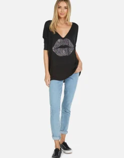 Lauren Moshi Eva Sprinkle Lip*Women Long Sleeve