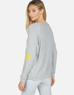 Lauren Moshi Everly Peace Love Stripe*Women Long Sleeve