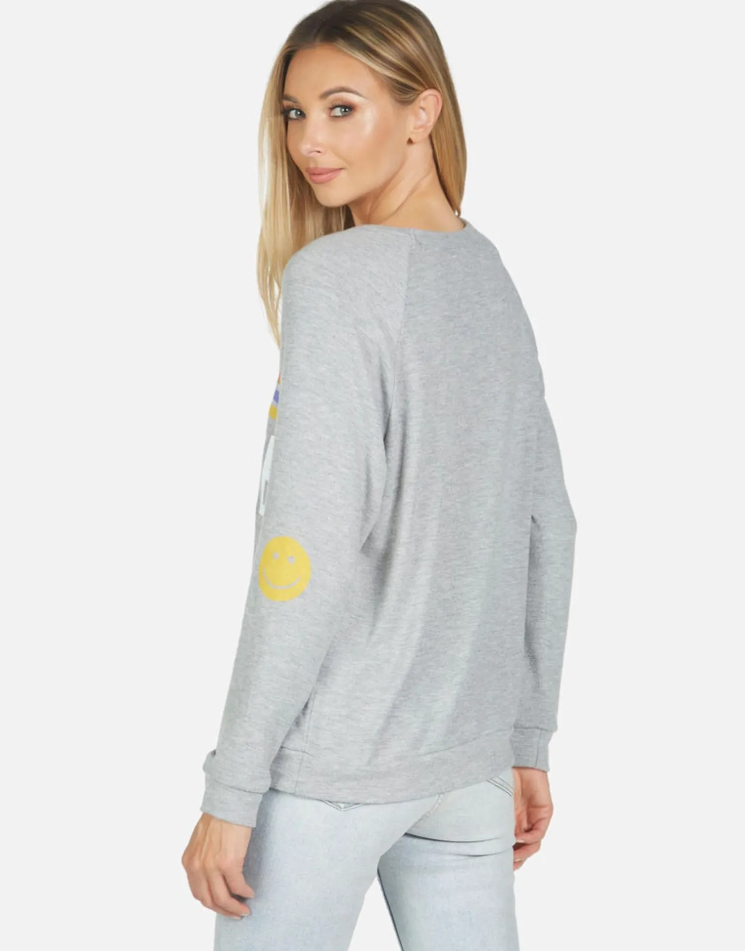 Lauren Moshi Everly Peace Love Stripe*Women Long Sleeve