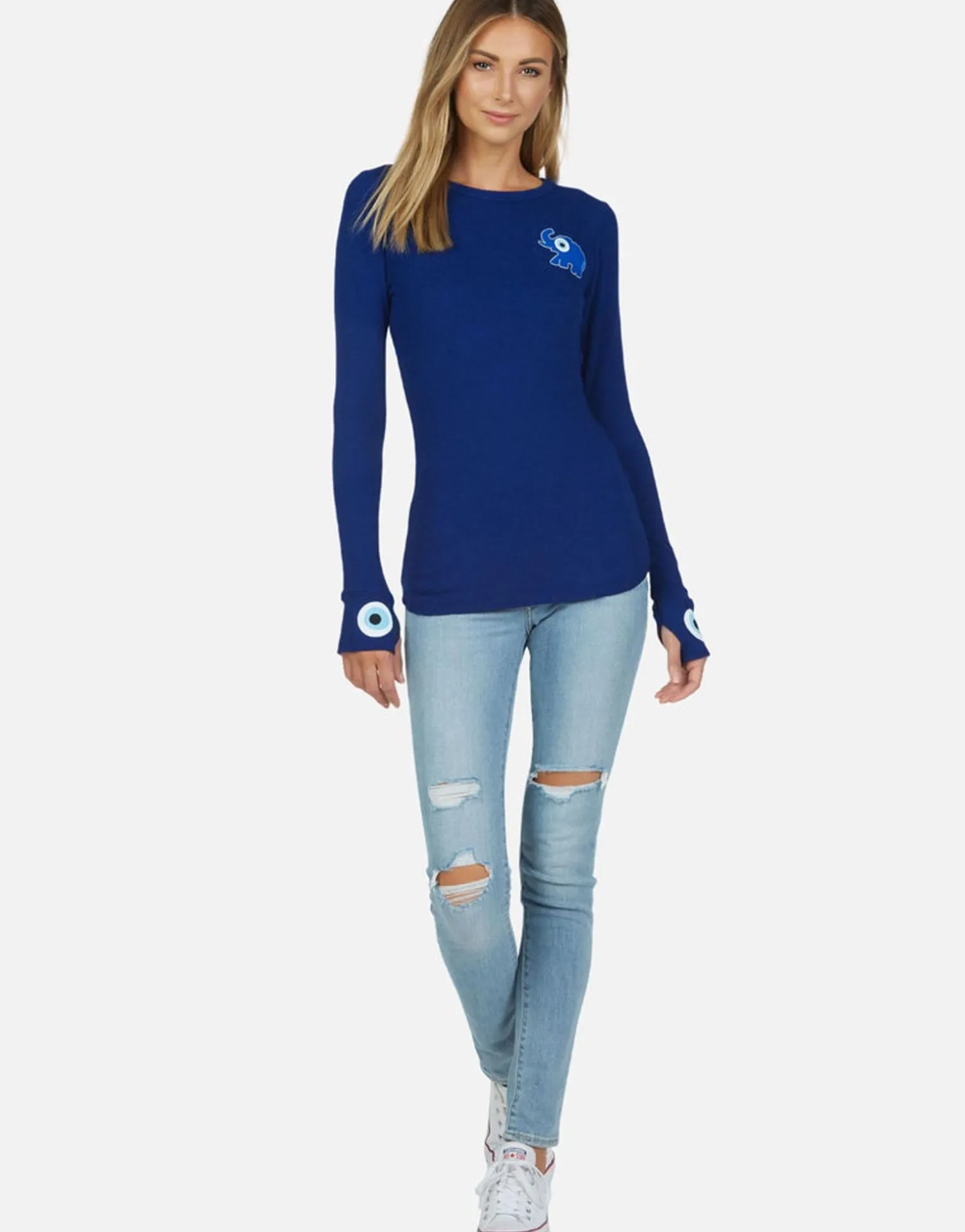 Lauren Moshi Evil Eye Elephant Thermal W/ Thumbhole | Mckinley By *Women Long Sleeve