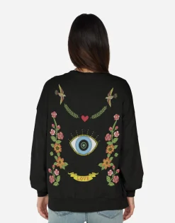 Lauren Moshi Floral Eye Love Cardigan In | Jamilla By *Women Sweaters & Knits