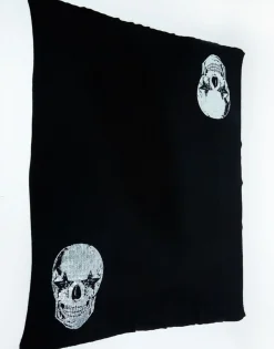 Lauren Moshi Foil Star Eye Skull Cashmere Blanket Limited Edition W/ Custom Box* Lifestyle