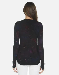 Lauren Moshi Galaxy Lip L/S Fitted Top W/ Thumbholes | Mckinley X By *Women Long Sleeve