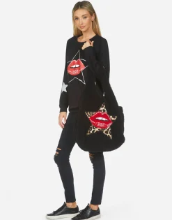 Lauren Moshi Galilea Leopard Star Lip Patch* Bags