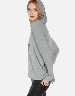 Lauren Moshi Garden Of Love Oversized Pullover W/ Hood | Wilma By *Women Hoodies