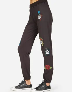 Lauren Moshi Gia Guns N' Roses*Women Long Sweatpants