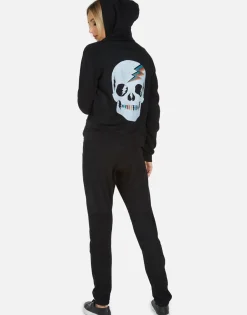 Lauren Moshi Gia Rainbow Skull*Women Long Sweatpants