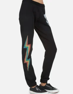 Lauren Moshi Gia Rainbow Skull*Women Long Sweatpants