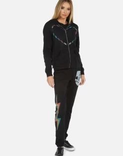 Lauren Moshi Gia Rainbow Skull*Women Long Sweatpants