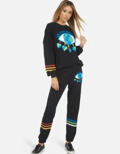 Lauren Moshi Gia World Eye Love*Women Long Sweatpants