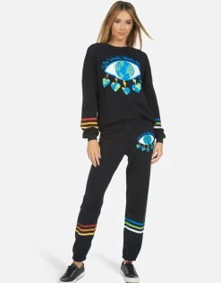 Lauren Moshi Gia World Eye Love*Women Long Sweatpants