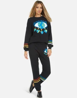 Lauren Moshi Gia World Eye Love*Women Long Sweatpants